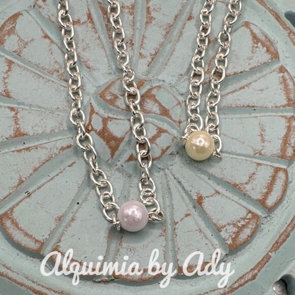 Alquimia Jewelry - Pearl and silver choker 12.5"